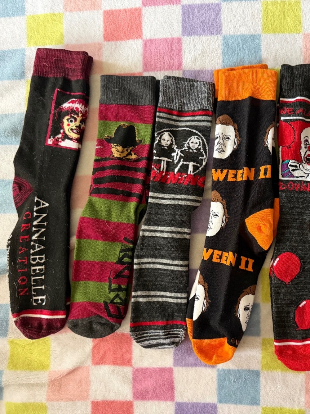 7 pair of Horror socks